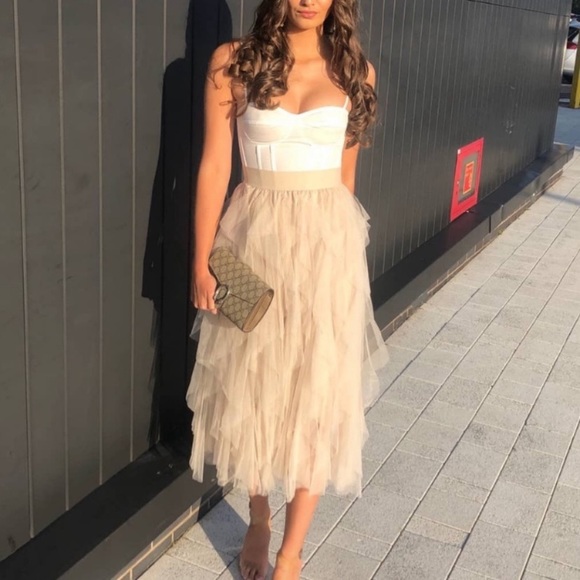 Tiered Midi Evening Skirt - Picture 5 of 7